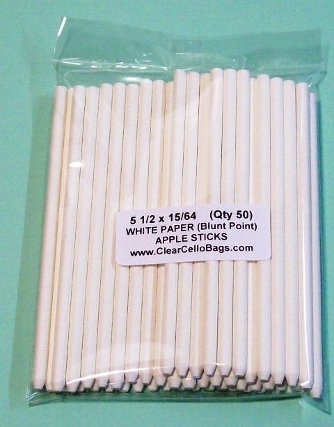 Paper Pointed Candy Apple Stick 6 1/2 x 15/64 - 5000/Case