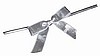 MINI SILVER BOWS 3” Twistie Bag Ties (Qty 25)