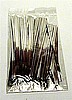 SILVER METALLIC 4” Twistie Bag Ties (Qty 100)