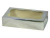 8-1/2 x 5-3/8 x 2 SILVER Metallic Greaseproof Box w/Window -1# (Qty 20)