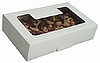 8-1/2 x 5-3/8 x 2 White GREASE RESISTANT Box w/Window -1# (Qty 25)