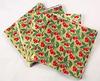 CHERRY PRINT - 4 X 4 Candy Wrapper Foil Sheets (Qty 125)