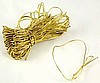 GOLD Elastic Stretch Loops - 10 inch loop / 18 inch cut (Qty 50) - Fits most 1/2 lb CANDY boxes