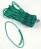 GREEN Elastic Stretch Loops - 10 inch loop / 18 inch cut (Qty 50) - Fits most 1/2 lb CANDY boxes